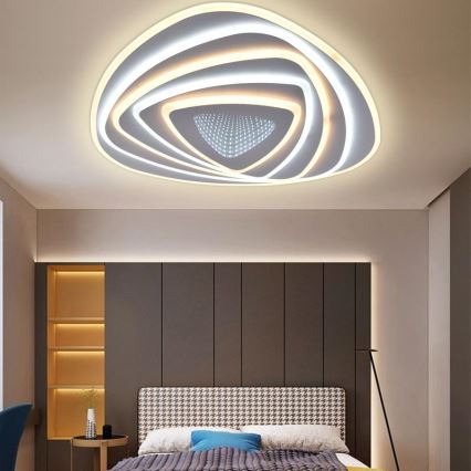 LED Ściemnialny plafon LED/130W/230V 3000-6500K + pilot