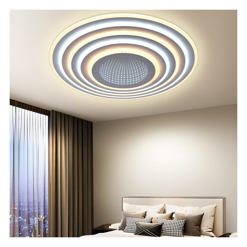 LED Ściemnialny plafon LED/140W/230V 3000-6500K + pilot