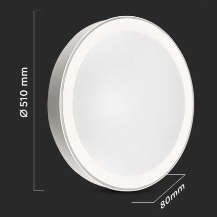 LED Ściemnialny plafon LED/40W/230V 3000K/4000K/6500K + pilot