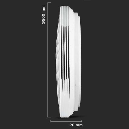 LED Ściemnialny plafon LED/60W/230V 3000K/4000K/6500K + pilot