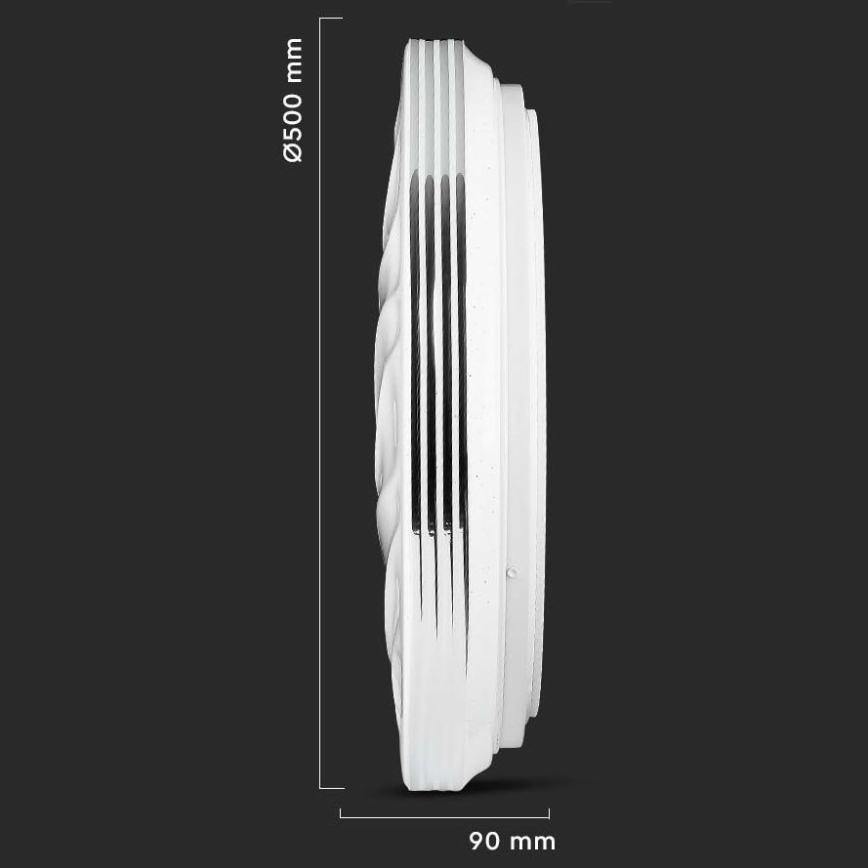 LED Ściemnialny plafon LED/60W/230V 3000K/4000K/6500K + pilot