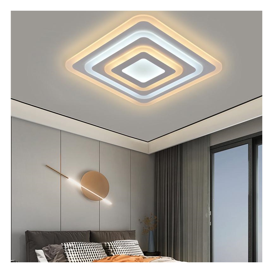 LED Ściemnialny plafon LED/80W/230V 3000-6500K + pilot