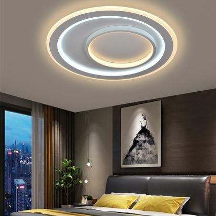 LED Ściemnialny plafon LED/85W/230V 3000-6500K + pilot