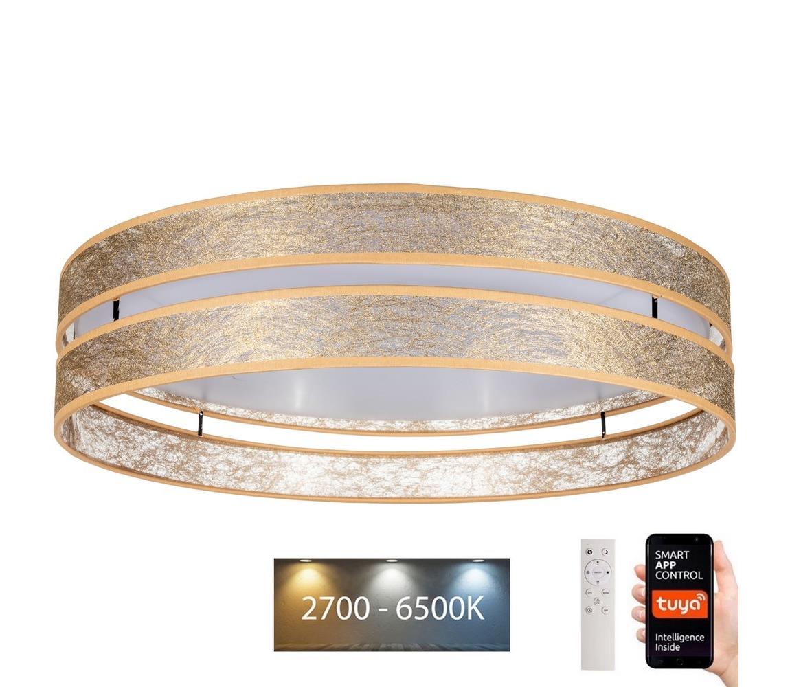 LED Ściemnialny plafon LIMA LED/36W/230V Wi-Fi Tuya + pilot złoty