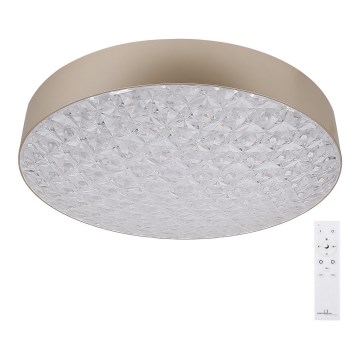 LED Ściemnialny plafon LUXON LED/60W/230V 2800-6500K beżowy + pilot