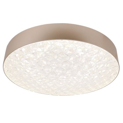 LED Ściemnialny plafon LUXON LED/60W/230V 2800-6500K beżowy + pilot