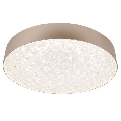 LED Ściemnialny plafon LUXON LED/60W/230V 2800-6500K beżowy + pilot