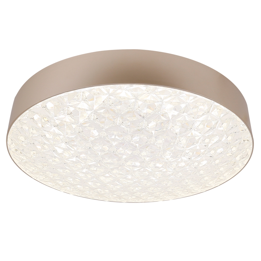 LED Ściemnialny plafon LUXON LED/60W/230V 2800-6500K beżowy + pilot