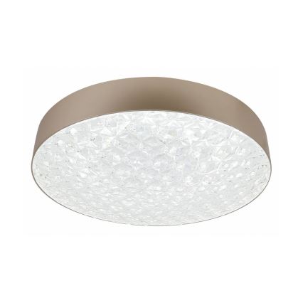 LED Ściemnialny plafon LUXON LED/60W/230V 2800-6500K beżowy + pilot