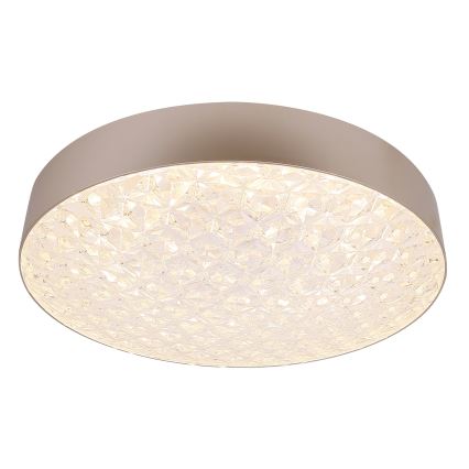 LED Ściemnialny plafon LUXON LED/60W/230V 2800-6500K beżowy + pilot