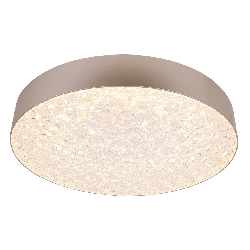 LED Ściemnialny plafon LUXON LED/60W/230V 2800-6500K beżowy + pilot