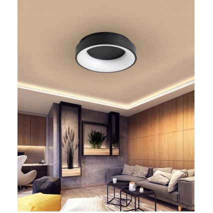 LED Ściemnialny plafon NOVA LED/54W/230V 3000-6500K czarny + pilot