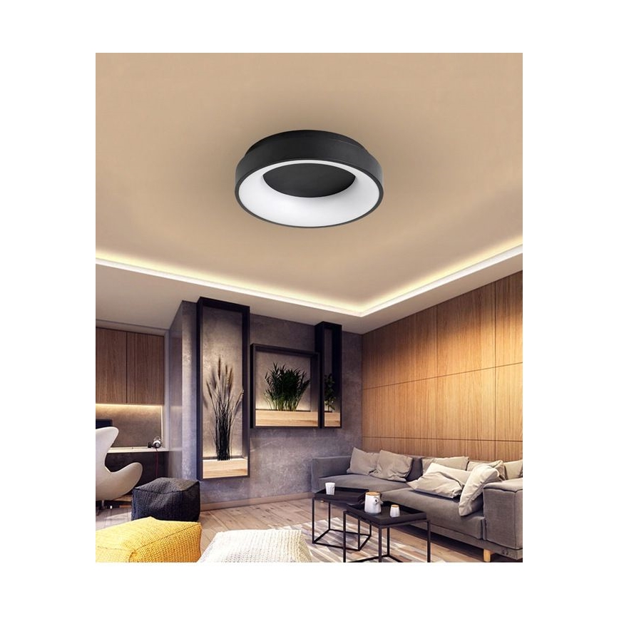 LED Ściemnialny plafon NOVA LED/54W/230V 3000-6500K czarny + pilot