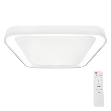 LED Ściemnialny plafon QUADRO LED/38W/230V 3000-6000K biały + pilot