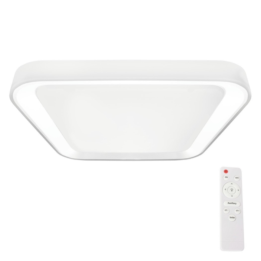 LED Ściemnialny plafon QUADRO LED/38W/230V 3000-6000K biały + pilot