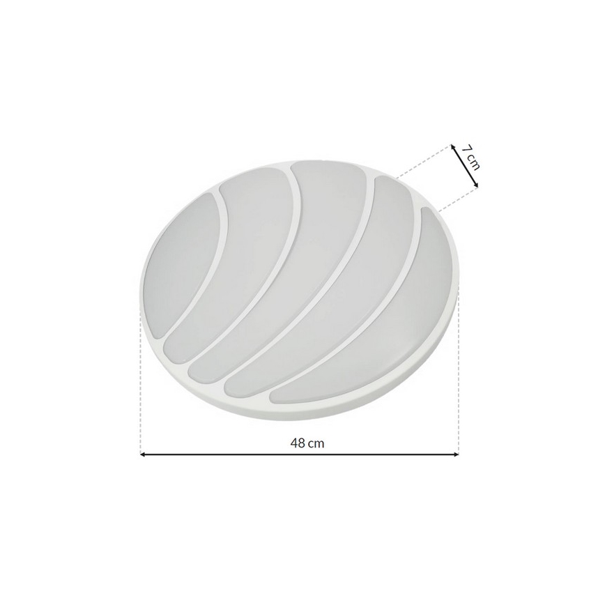 LED Ściemnialny plafon SHELL WHITE LED/40W/230V + pilot