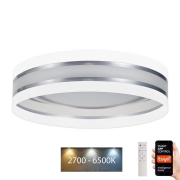 LED Ściemnialny plafon SMART CORAL LED/24W/230V Wi-Fi Tuya biały + pilot