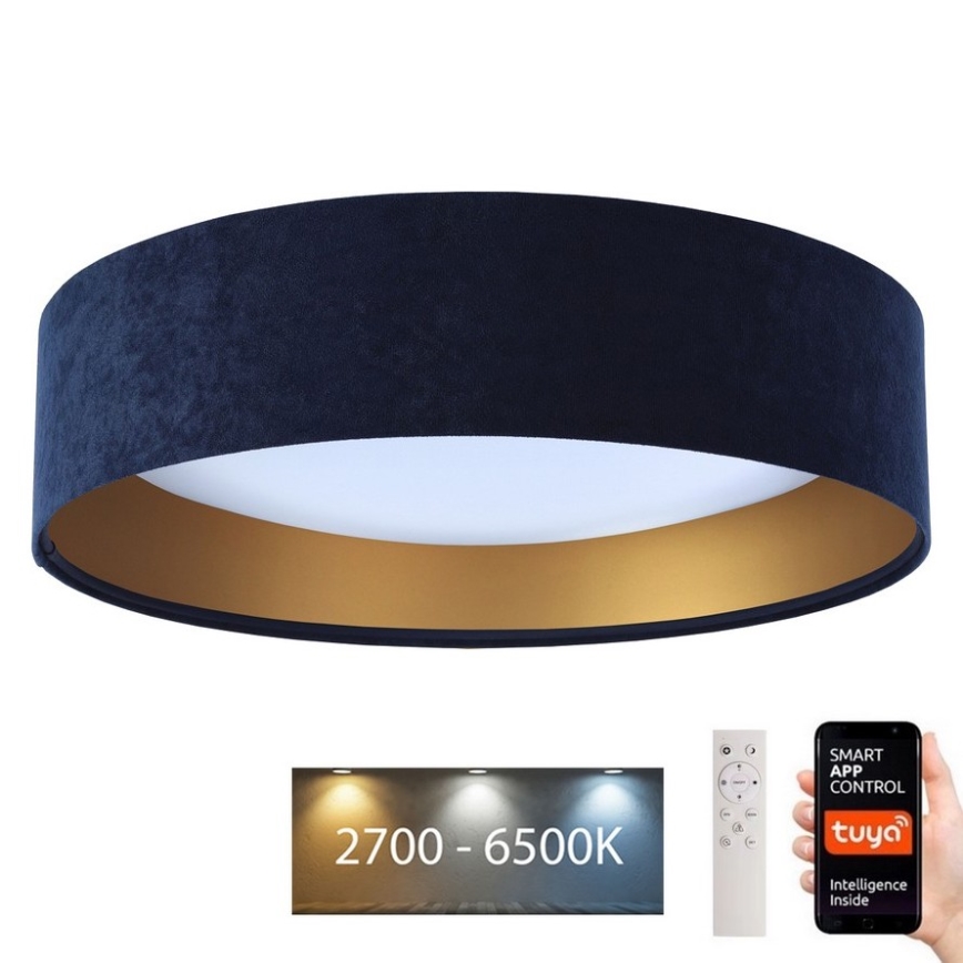 LED Ściemnialny plafon SMART GALAXY LED/36W/230V śr. 55 cm 2700-6500K Wi-Fi Tuya blue/gold +remote control