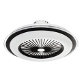 LED Ściemnialny plafon z wentylatorem ZEPHYR LED/48W/230V 3000-6000K czarny + pilot