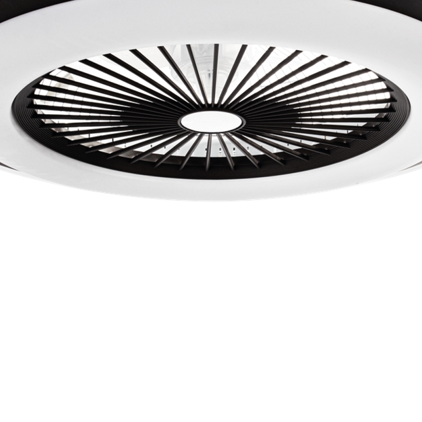 LED Ściemnialny plafon z wentylatorem ZONDA LED/48W/230V 3000-6000K czarny + pilot