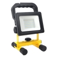 LED ściemnialny przenośny reflektor TIGRA LED/20W/3,7V 4000K IP54 4400 mAh czarny/żółty