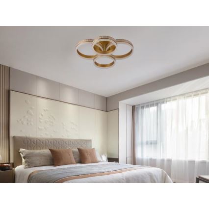 LED ściemnialny przysufitowy żyrandol LED/150W/230V 3000-6500K + zdalne sterowanie