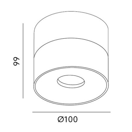 LED Ściemnialny reflektor LAHTI LED/10,5W/230V 3000K CRI 90 biały