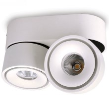 LED Ściemnialny reflektor LAHTI MINI 2xLED/9W/230V 3000K CRI 90 biały