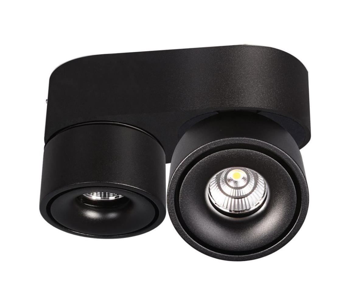 LED Ściemnialny reflektor LAHTI MINI 2xLED/9W/230V 3000K CRI 90 czarny