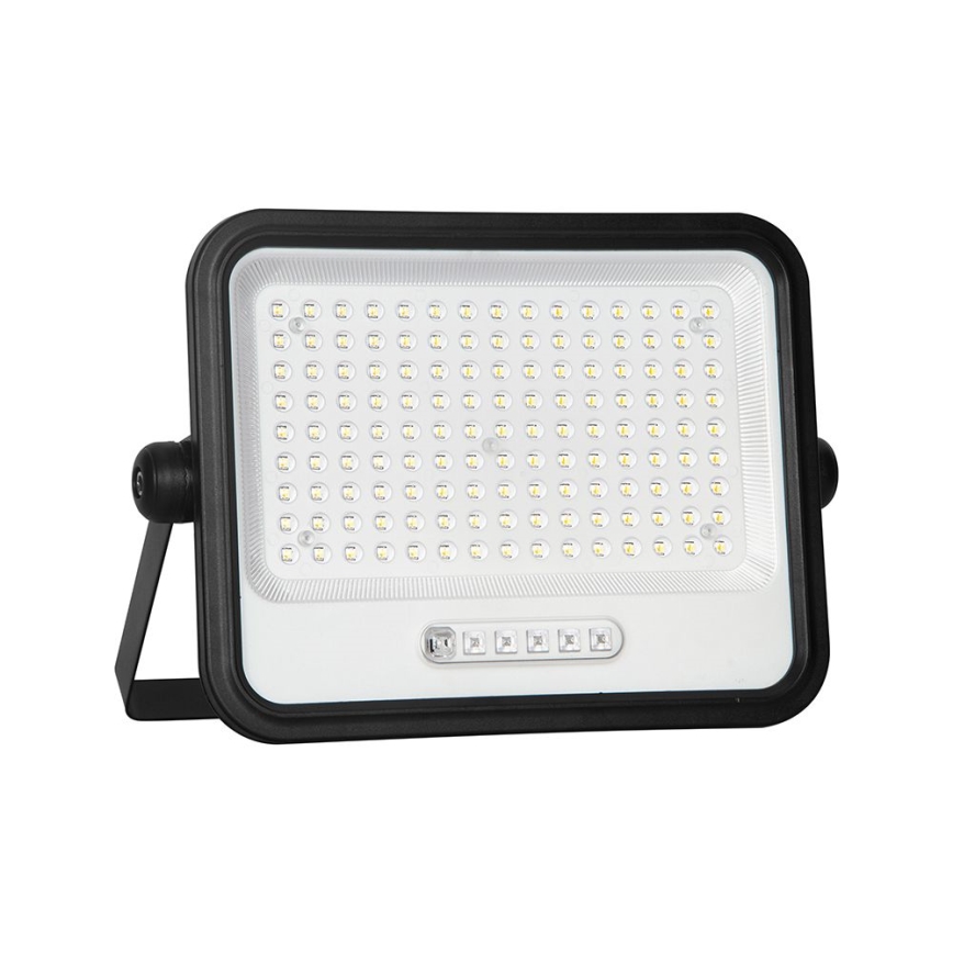LED Ściemnialny solarny reflektor LED/300W/3,2V 2000-8000K IP65 15000 mAh czarny + pilot zdalnego sterowania