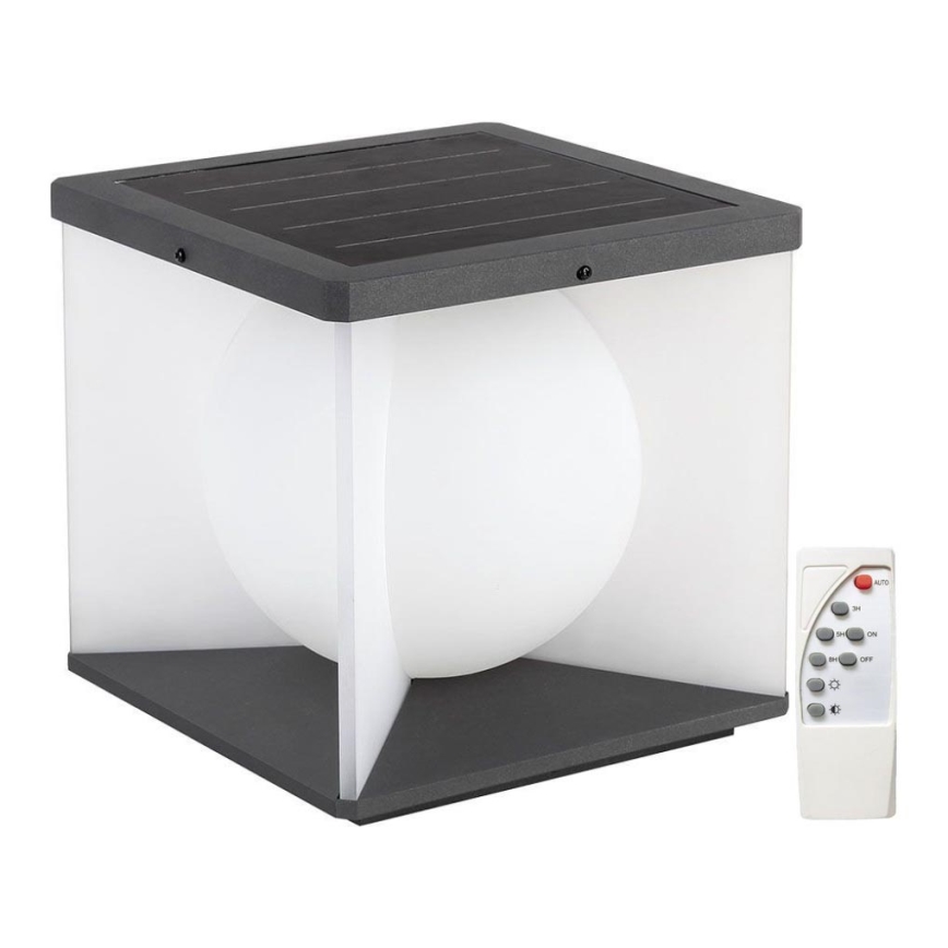 LED ściemnialny solarny Kinkiet LED/8W/3,7V IP65 3000K 5200 mAh + zdalne sterowanie