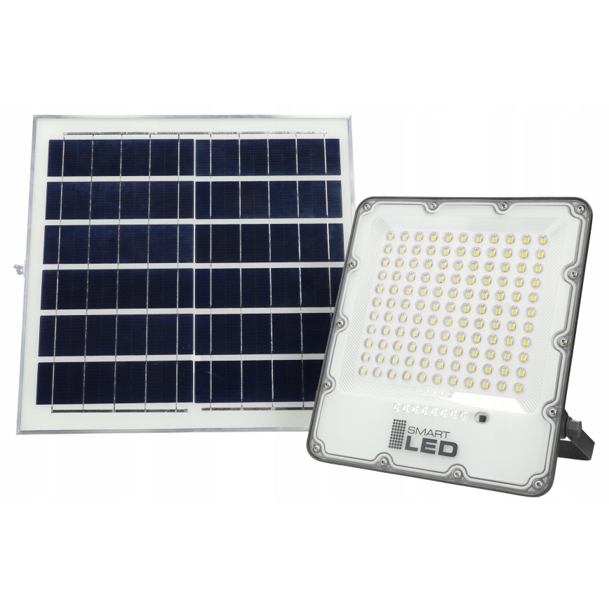 Ściemnialny solarny reflektor LED 150 W/3,2 V 5000 K 15000 mAh IP65 czarny + zdalne sterowanie