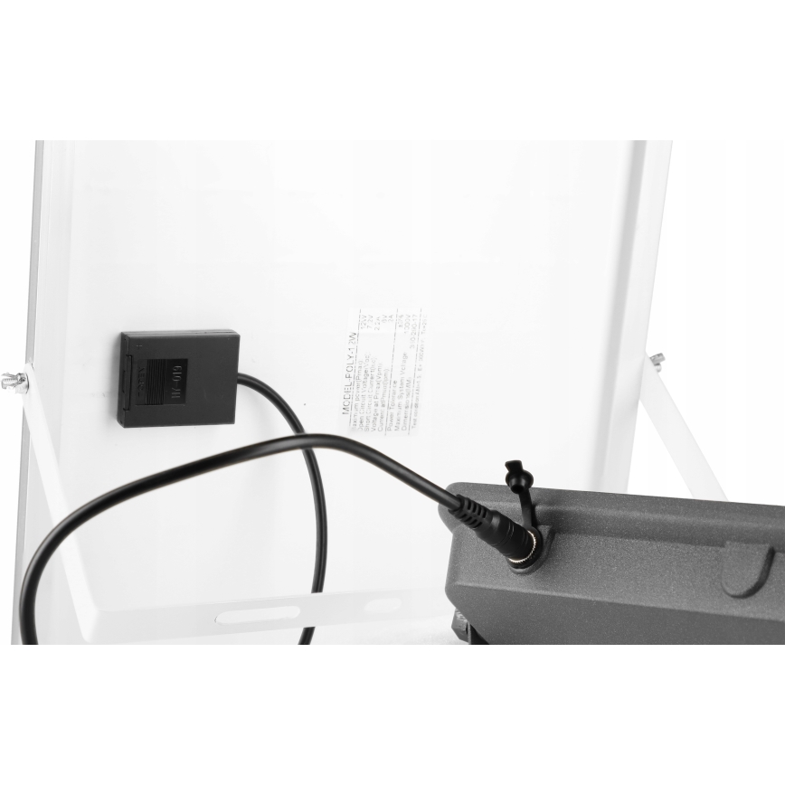 Ściemnialny solarny reflektor LED 150 W/3,2 V 5000 K 15000 mAh IP65 czarny + zdalne sterowanie