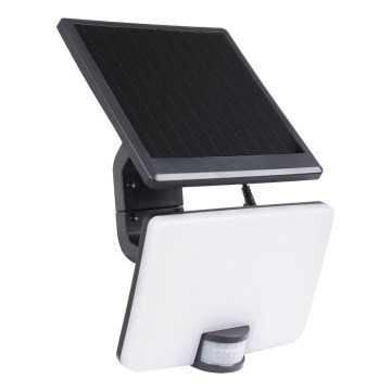 LED Ściemnialny solarny reflektor z czujnikiem ruchu LED/10W/3000 mAh 4000K IP54