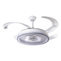 LED Ściemnialny wentylator sufitowy LED/70W/230V 3000-6000K śr. 50 cm biały + zdalne sterowanie