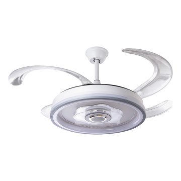 LED Ściemnialny wentylator sufitowy LED/70W/230V 3000-6000K śr. 50 cm biały + zdalne sterowanie