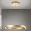 LED ściemnialny żyrandol na lince KOLK LED/60W/230V 2700/3000/4000K śr. 60 cm złoty