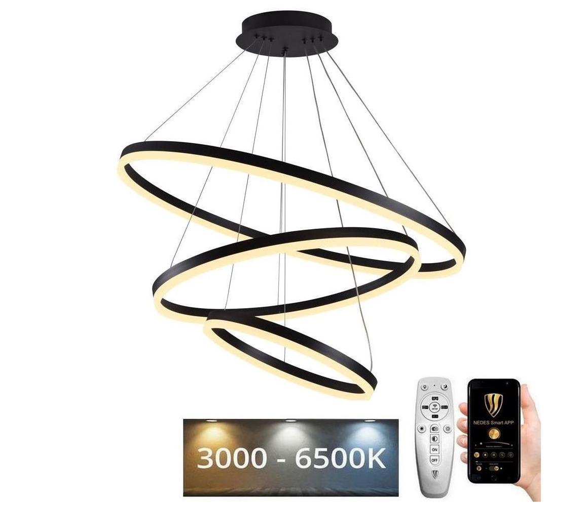 LED Ściemnialny żyrandol na lince LED/125W/230V 3000-6500K + pilot