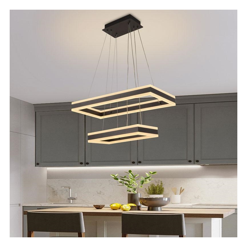 LED Ściemnialny żyrandol na lince LED/130W/230V 3000-6500K + pilot