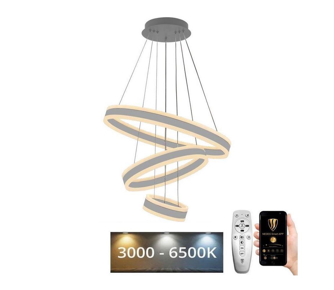 LED Ściemnialny żyrandol na lince LED/165W/230V 3000-6500K + rpilot