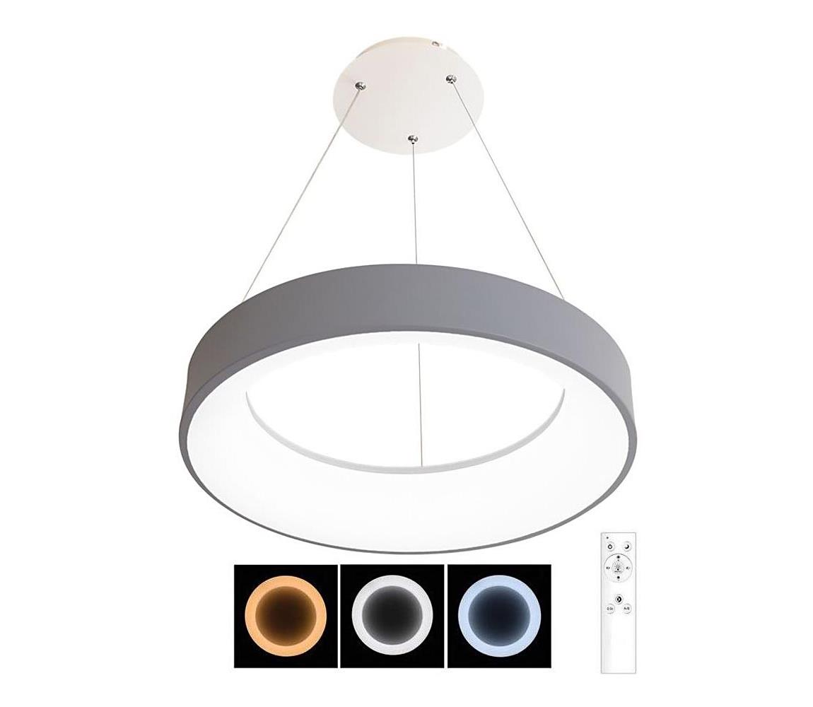 LED Ściemnialny żyrandol na lince LED/40W/230V szary
