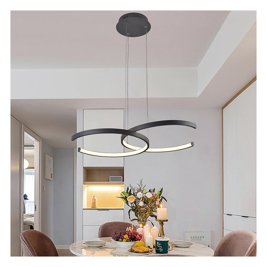 LED Ściemnialny zyrandol na lince LED/50W/230V 3000-6500K + pilot