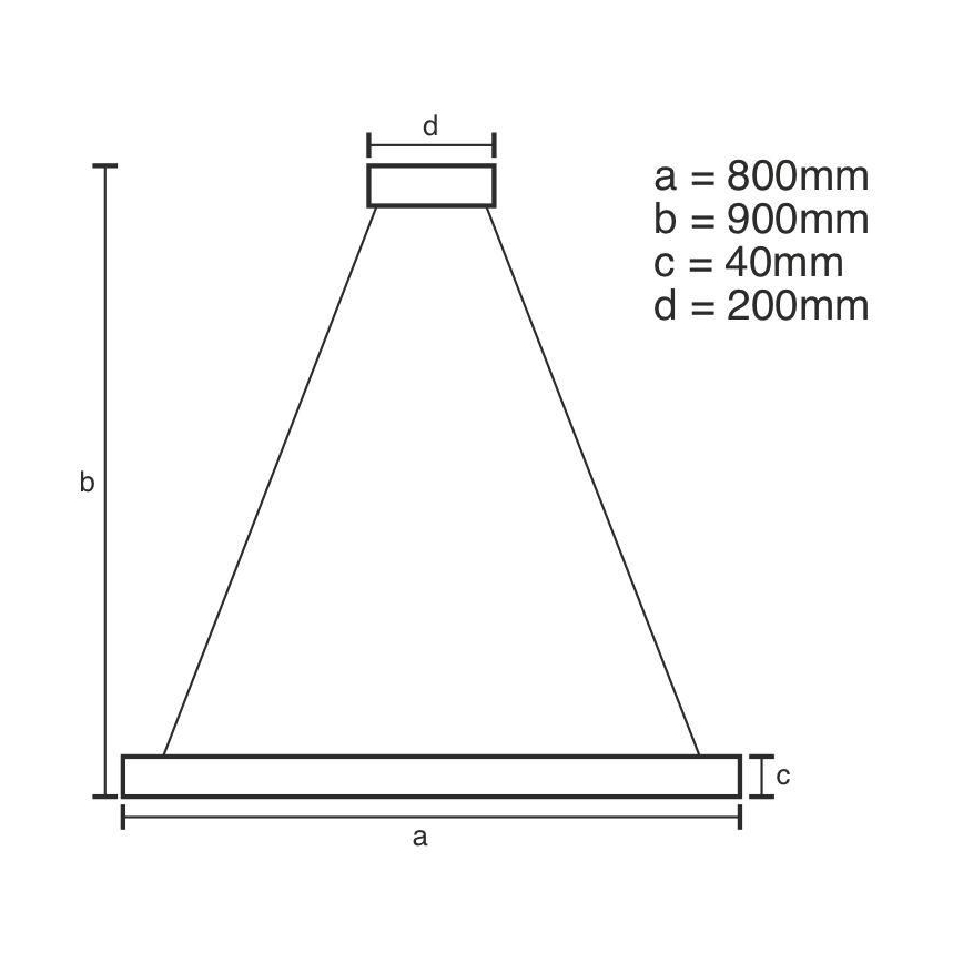 LED Ściemnialny żyrandol na lince LED/55W/230V 3000-6500K + pilot