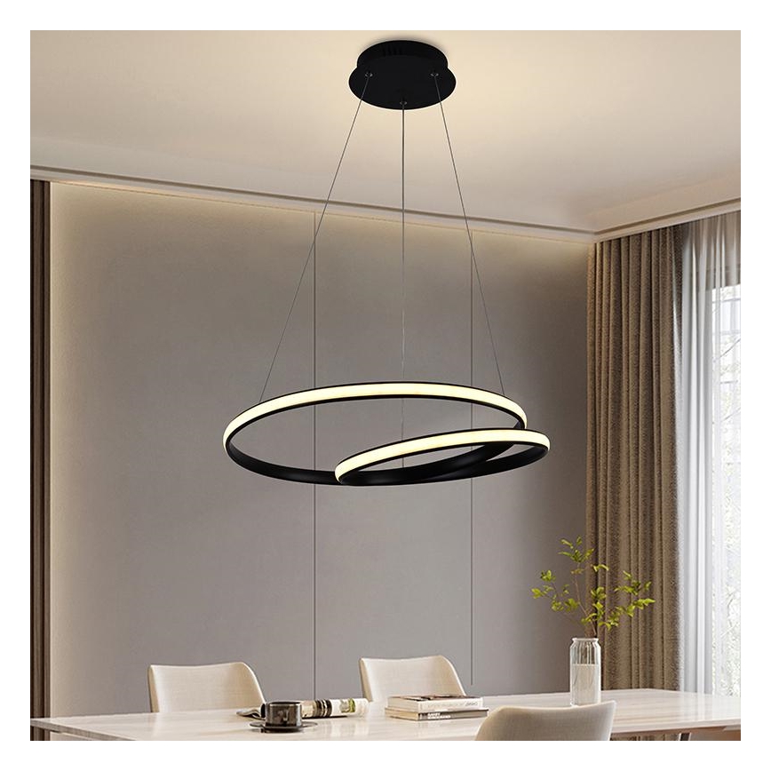 LED Ściemnialny żyrandol na lince LED/65W/230V 3000-6500K + pilot