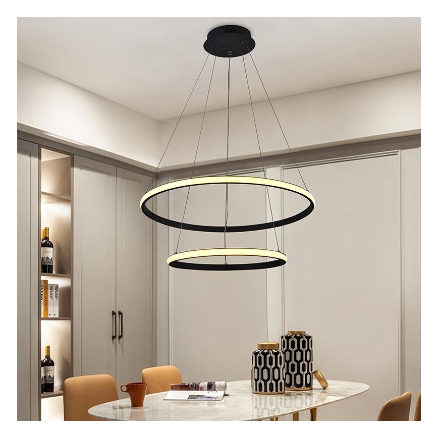 LED Ściemnialny żyrandol na lince LED/75W/230V 3000-6500K + pilot