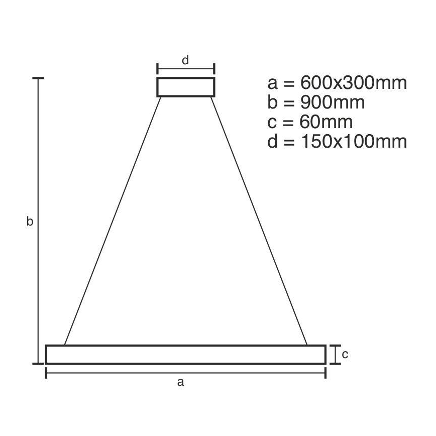 LED Ściemnialny żyrandol na lince LED/80W/230V 3000-6500K + pilot