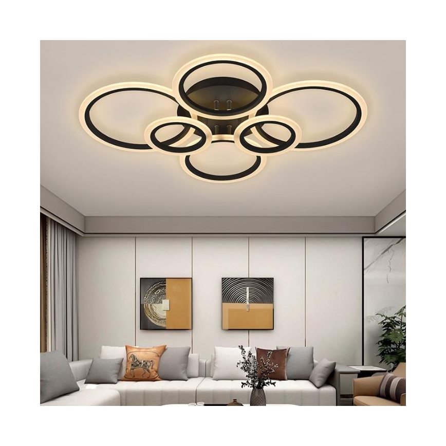 LED Ściemnialny żyrandol na lince LED/85W/230V 3000-6500K + pilot