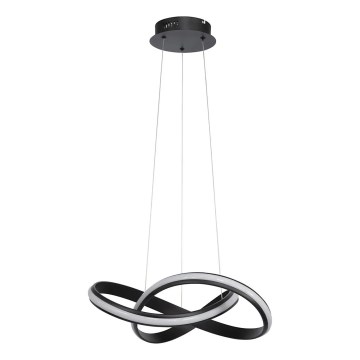 LED ściemnialny żyrandol na lince SALO LED/28W/230V 3000K czarny