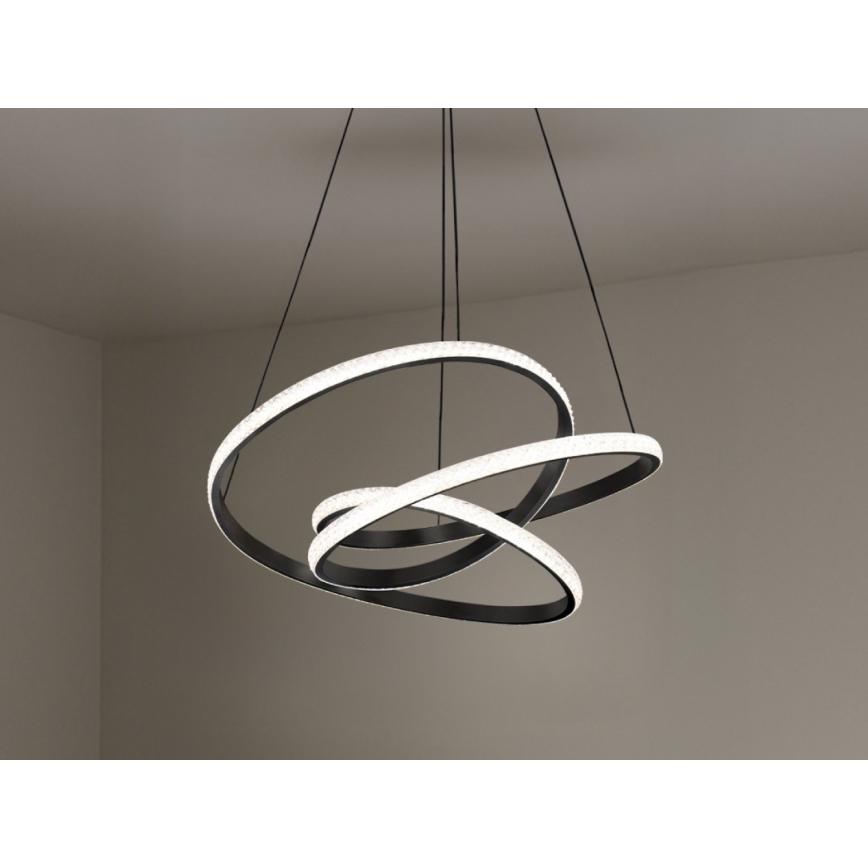 LED ściemnialny żyrandol na lince LED/90W/230V 3000-6500K śr. 47 cm + pilot zdalnego sterowania