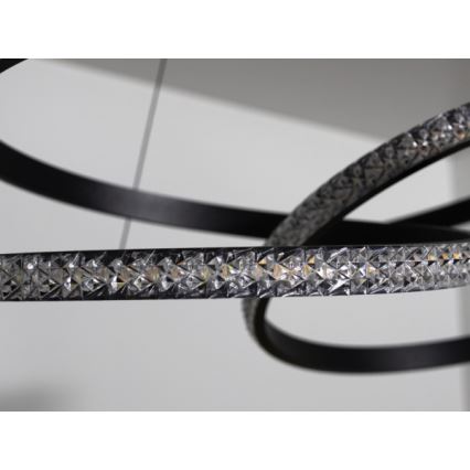 LED ściemnialny żyrandol na lince LED/90W/230V 3000-6500K śr. 47 cm + pilot zdalnego sterowania